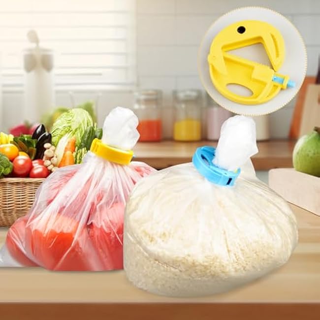 YOHTKHSEB Bag and Food Storage Closure Clip for Snack Bags (Blue)