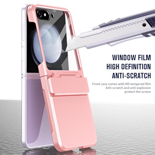 Charnière Samsung Z Flip 5 protégée avec cette coque robuste antichoc rose - 7