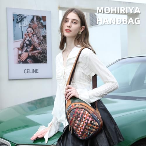 Sling Bag for women Small Leather - Trendy Crossbody Bags, Chest Bag Colorful Woven2