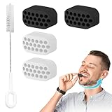 4er-Set Kiefer-Trainingsbälle mit Reinigungsbürste definierte Kieferlinie, jawline trainer, jawline, kiefer trainer