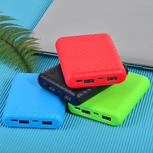 Image of DIY Power Bank Box Lightweight Small 4x18650 for Vacation Cellphone Shopping Blue Standardchargers Cradles Cell Phone Accessories Cell Phones