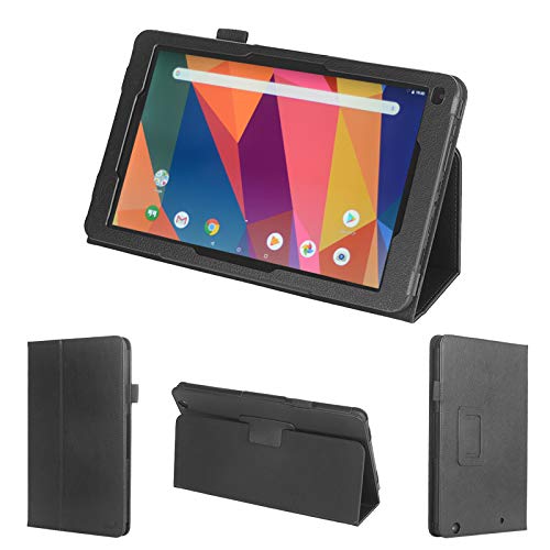 wisers 保護フィルム付 JENESIS Geanee JT10-81B, FRONTIER フロンティア JT10-81B, 10.1インチ タブレット ケース カバー  ブラック