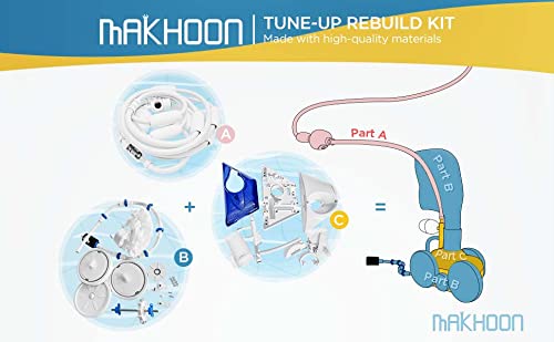 [Upgraded] Makhoon Pool Cleaner Feed Hose Replacement for Zodiac Polaris 280 380 180 3900 Pool Cleaner Feed Hose G5(Not Compatible with polaris 360) - Thumbnail 2