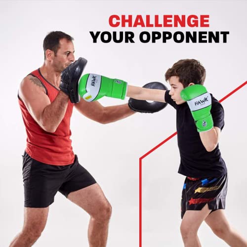 Kids Boxing Gloves For Kids Children Youth Punching Bag Kickboxing Muay Thai Mitts Mma Training Sparring Gloves (Green, 6 Oz) #TOP5