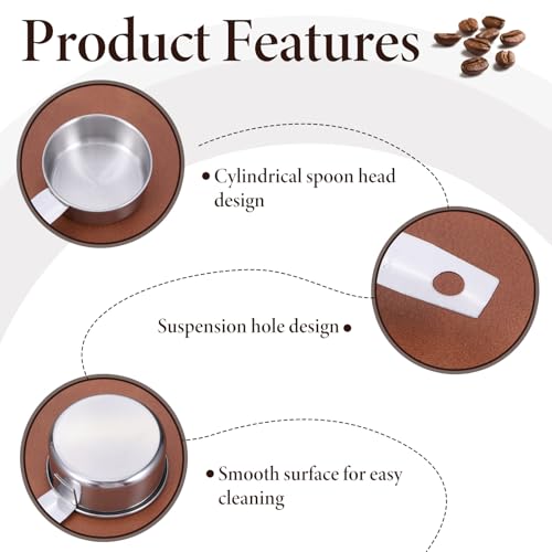 Juego 10 cucharas medidoras 1/4 taza 60ml acero inox miniatura 4