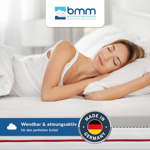 BMM Matratze 140x200 cm Klassik 19 Härtegrad H4 extra fest/Kaltschaummatratze Öko-Tex...