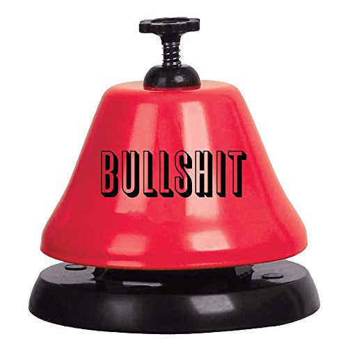 Slant Collections Metal Bar Bell: Bullshit