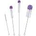 YUESEN Scovolino Bottiglie Spazzola di Bottiglia,Multiuso Bottiglia Spazzola di Pulizia per Il Lavaggio di Birra, tè, Calderone, Caraffa Stretta Collana Bottiglie (4 Pack)