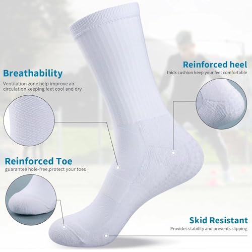 TANSTC Grip Socks for Men and Women - Anti-Slip Soccer, Pilates, Yoga Non-Slip Socks4