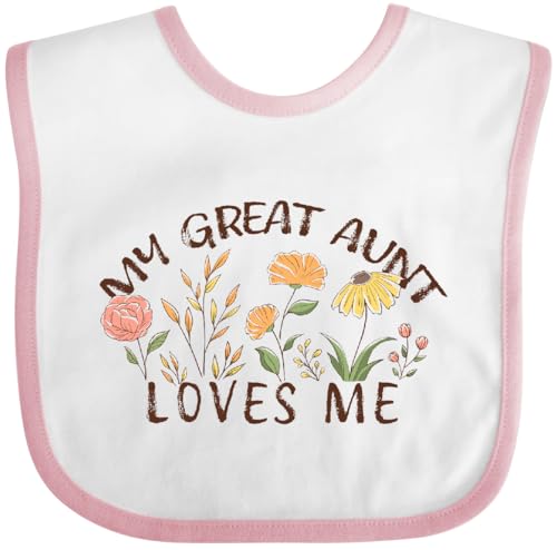 inktastic My Great Aunt Loves Me Baby Bib