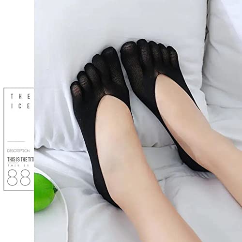 YOLAI 5 Pairs No Show Socks With Non Slip Women Cotton Low Cut Socks For Loafer Sneakers Boat Shoes4