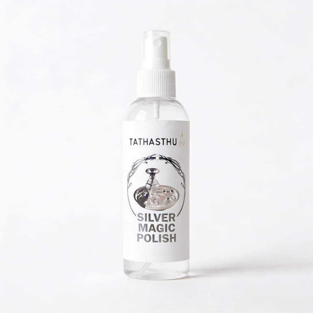 Tathasthu Silver Magic Polish| 180 ML | zero aberasive,zero scrubbing | idela for diya, Pooja items, cookware, idols,show piece-image-48