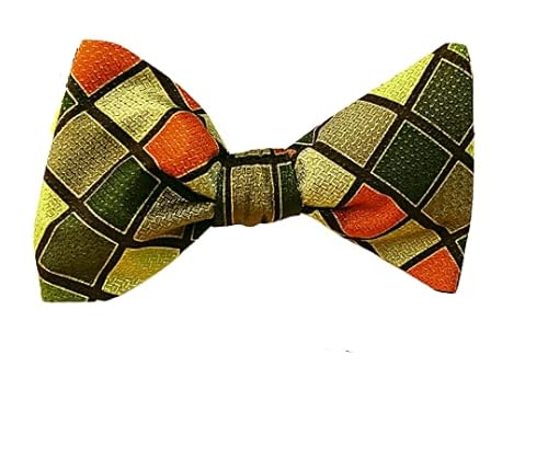 Handmade Vintage 100% Silk Self-Tie Bow Tie