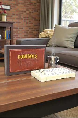 Set de Dominó SODEF en Caja de Cuero 28 Piezas miniatura 2