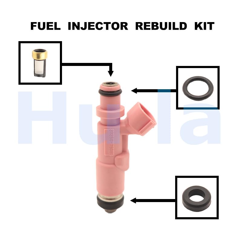 Fuel Injector Seal O-Ring Kit Seals Filters for Toyota and for Lexus 23250-75080 - (Color: 20 Set)