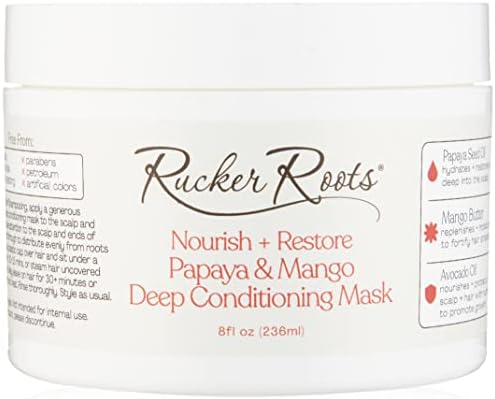 Rucker Roots Nourish + Restore Papaya & Mango Deep Conditioning Hair Mask
