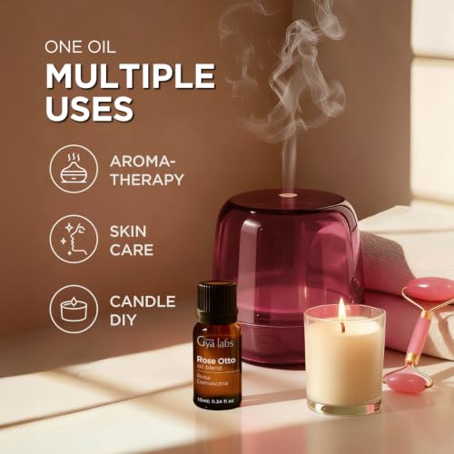 Image of 100% Pure Rose Otto Essential Oil for Skin & Diffuser - 0.34 Fl Oz