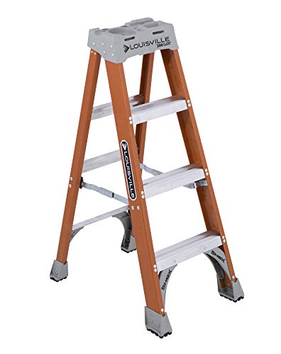Louisville Ladder FS1504 LADDER STEP FBRGLS TYPE1A 4FT, 4 Feet, Orange