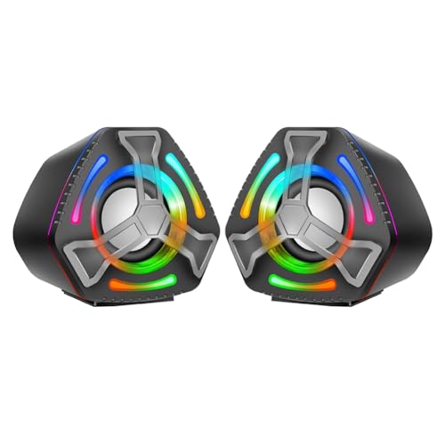 Altavoz de escritorio para juegos RGB ideal para setups modernos