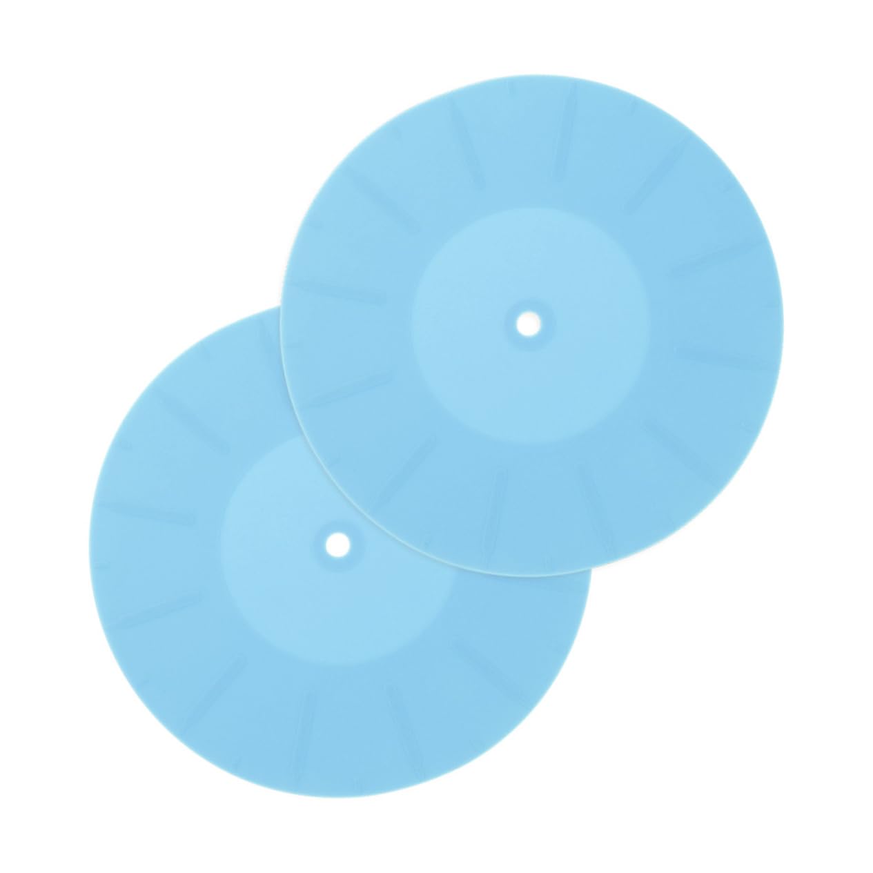 SUPVOX Vinyl Record Protective Mats 2pcs Record Player Silicone Mats for Collectors Anti-static and Shock Absorption