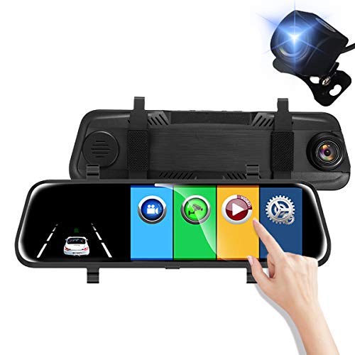 Car DVR L900 caméras avant arrière Full HD écran tactile grand angle pour sécurité voiture