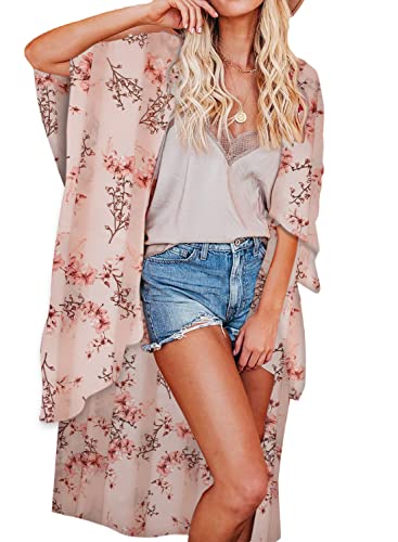 Image of Jayscreate Women's Breezy Summer Boho Kimonos Sheer Beach Cardigan Cover Up