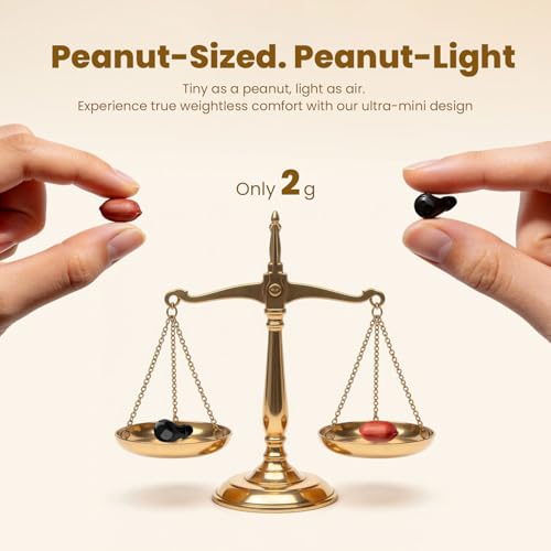 Image of Invisible Mini Sleep Earbuds Ear Buds for Side Sleepers Sleeping, Small Ears Canals Women Wireless Bluetooth Low Profile Smallest Disgused Tiny Micro Discreet Hidden Earbuds Headphones for Work
