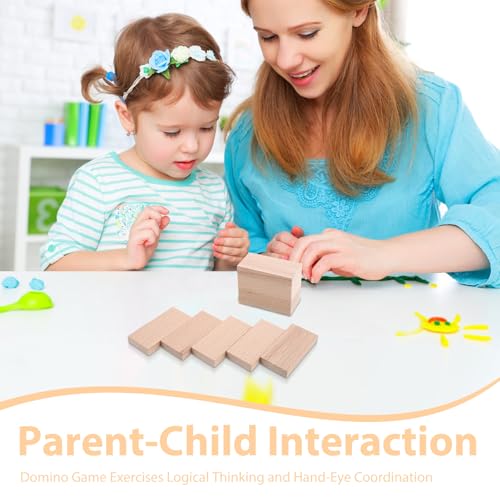 ibasenice Set de 100 Dominós de Madera para Niños miniatura 3
