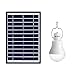 Produktbild Saiko Solarleuchten Lampe wiederaufladbarer LED-Glühbirne Solar Panel Tragbar Lämpchen Licht mit Schalter für Innen Outdoor Wandern Zelt Shed Camping Licht 6 W 5000MA für 6 Stunden