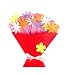 PYBH DIY Bouquet Spielzeug für Kinder Handwerk Kinder Blume Topf Topfpflanze Kindergarten Lernen Bildung Spielzeug Montessori Unterricht (Farbe : Red Bouquet)