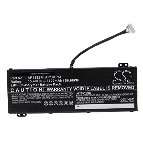 vhbw Batterie Compatible avec Acer ConceptD 3 Pro CN315-71P-77CV, CN315-71P-78QP Ordinateur Portable Notebook (3700mAh, 15,4V, Li-polymère)