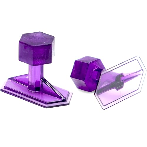 Image of Black Plague Crease Reaper Dead Center 15 mm x 30 mm Purple Hex Tabs (5 Tabs)