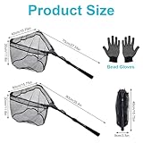 Guadino Da Pesca Zite Telescopico - Rete Gommata, Fino A 2.1m, Leggero, Per Pesca O Pulizia Piscina - Foto 3