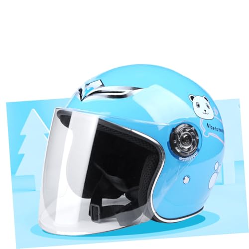 Casque de vélo intégral enfant visière transparente protégeant yeux du vent - 7