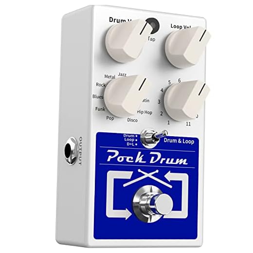 summina Drum & Loop Guitar Effect Pedal 3 Modes 11 Drum Styles 11 Rhythm Types Built-in Looper Max. 20min Recording Unlimited Dub Tracks Tap Tempo