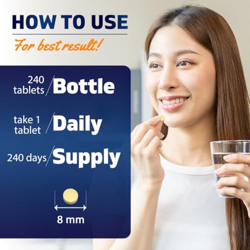Image of Vitamatic Folic Acid 1000 mcg (1 mg), 240 Vegetarian Tablets, 3 Pack