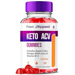 Fast Ripped Keto ACV Gummies, Fast Ripped Keto+ ACV Gummies Advanced Formula Apple Cider Vinegar Vitamin Supplement, Fast Ripped Keto Gummies +ACV 1000MG Maximum Strength Folate (60 Gummies)