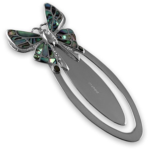 Cadeau idéal papillon argent sterling et coquille d'huître pour un anniversaire unique