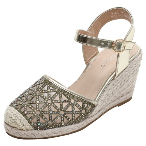 ZPLMIDE Sandalias de plataforma de cuña de talla grande para mujer, zapatos de playa romanos de verano para todo partido, de moda casual para madre Cover