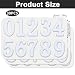 opasyo 30 Pieces Mailbox Numbers for Outside 2 inch 0-9 Self-Adhesive Mail Box Numbers,3D Gold House Numbers for Mailbox, Apartment, House, Trash Bins,Office Hotel Room (White, 2inch)
