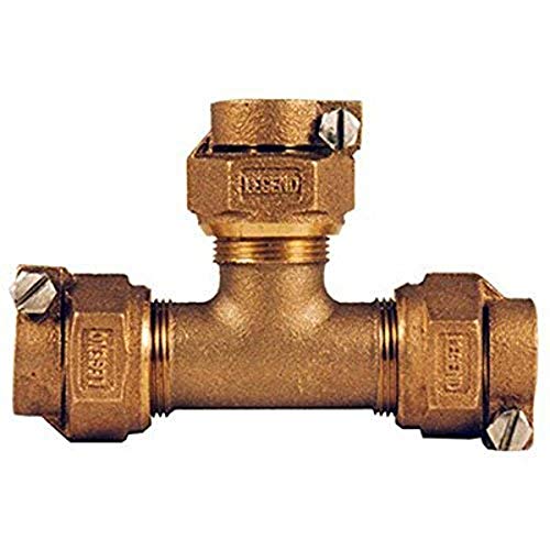 LEGEND VALVE AND FITTING 313-394NL T-4441 No Lead Copper Tube Size Pack Joint X Pack Joint Water Service Tee, 3/4