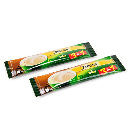 Geschenk Set Kaffee 3 in 1 mit je 2 Gläsern, Untersetzern und Trinkhalmlöffeln