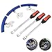 moonlux Reifenheber Reifen, Reifen Löffel Reifen Montiereisen Tire Spoons Lever Iron Tool Kits 3pcs Reifenheber montierhebel Werkzeug + 3pcs Rad Felge Protektoren Tool Kit für Motorrad Fahrrad Reifen
