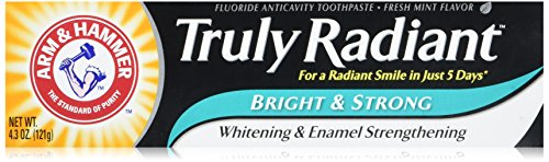 Review Product Arm & Hammer Bright & Strong Truly Radiant Toothpaste, 4.3 oz (Pack of 12) (Packaging May Vary)
