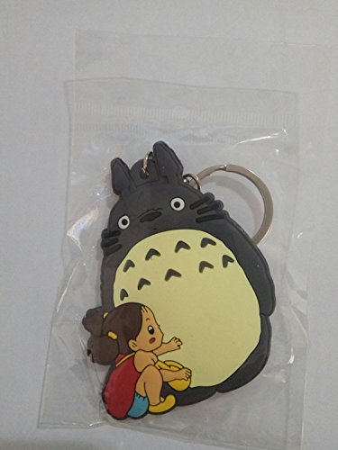 WoloShop Llavero de goma Totoro y Mei Mi vecino Totoro Studio Ghibli Doble Cara Figura