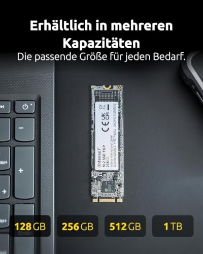 Intenso M.2 SSD SATA III Top 128 GB, Interne Festplatte mit 520 MB/s – Ansicht 5