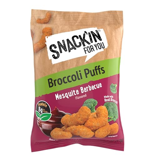 Snack'in For You Broccoli Puffs, Mesquite Barbecue, 2 Ounce (Pack