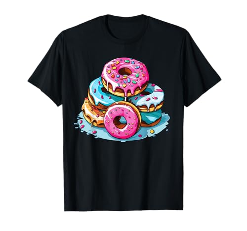 Donut de dibujos animados I Donut colorido Camiseta