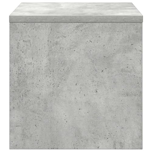Table de chevet gris béton pour ranger vos magazines et libérer l'espace visuel - 7