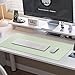Boutilon Leather Desk Pad Protector,Non-Slip Mouse Pad,Laptop Desk Pad,Office Mouse Mat,Waterproof Leather Desk Blotter,Desk Writing Pad for Office and Home (M-Green,30